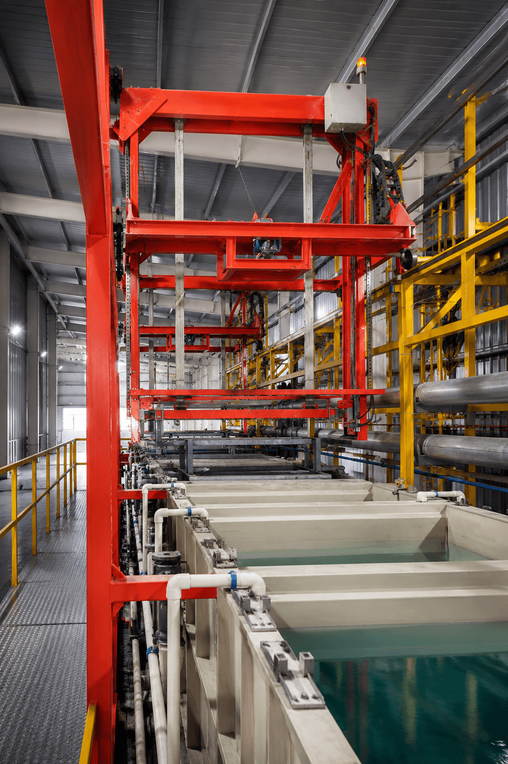Pretreatment Line · multi-stage spray tunnel