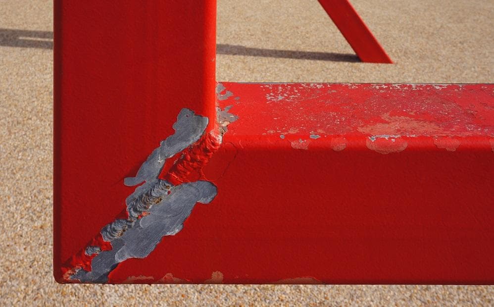 Powder coat surface damage repair