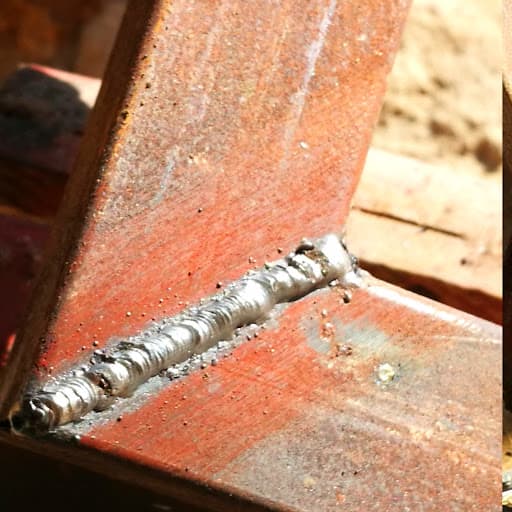 Weld mark correction